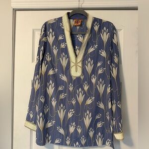 Tory Burch Blue Jay Carly Sabrina Tunic
